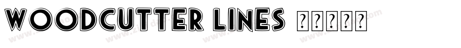 woodcutter lines字体转换